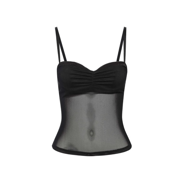 Miaou Black Fitted Bustier Camisole - Picture 2 of 3